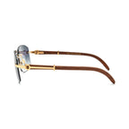 Betty’s Retro Shades Gia sunglasses in gold with grey gradient lenses