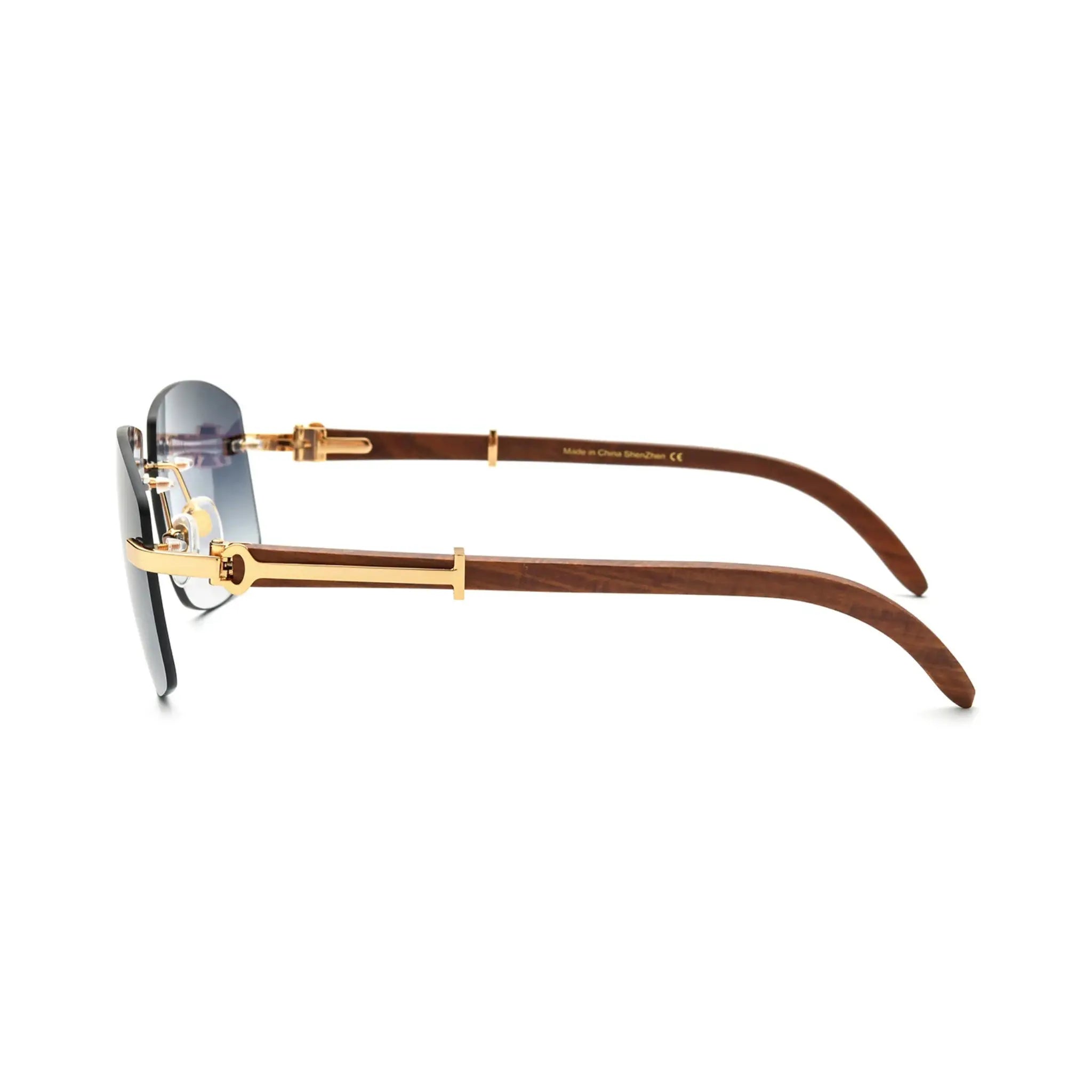 Betty’s Retro Shades Gia sunglasses in gold with grey gradient lenses