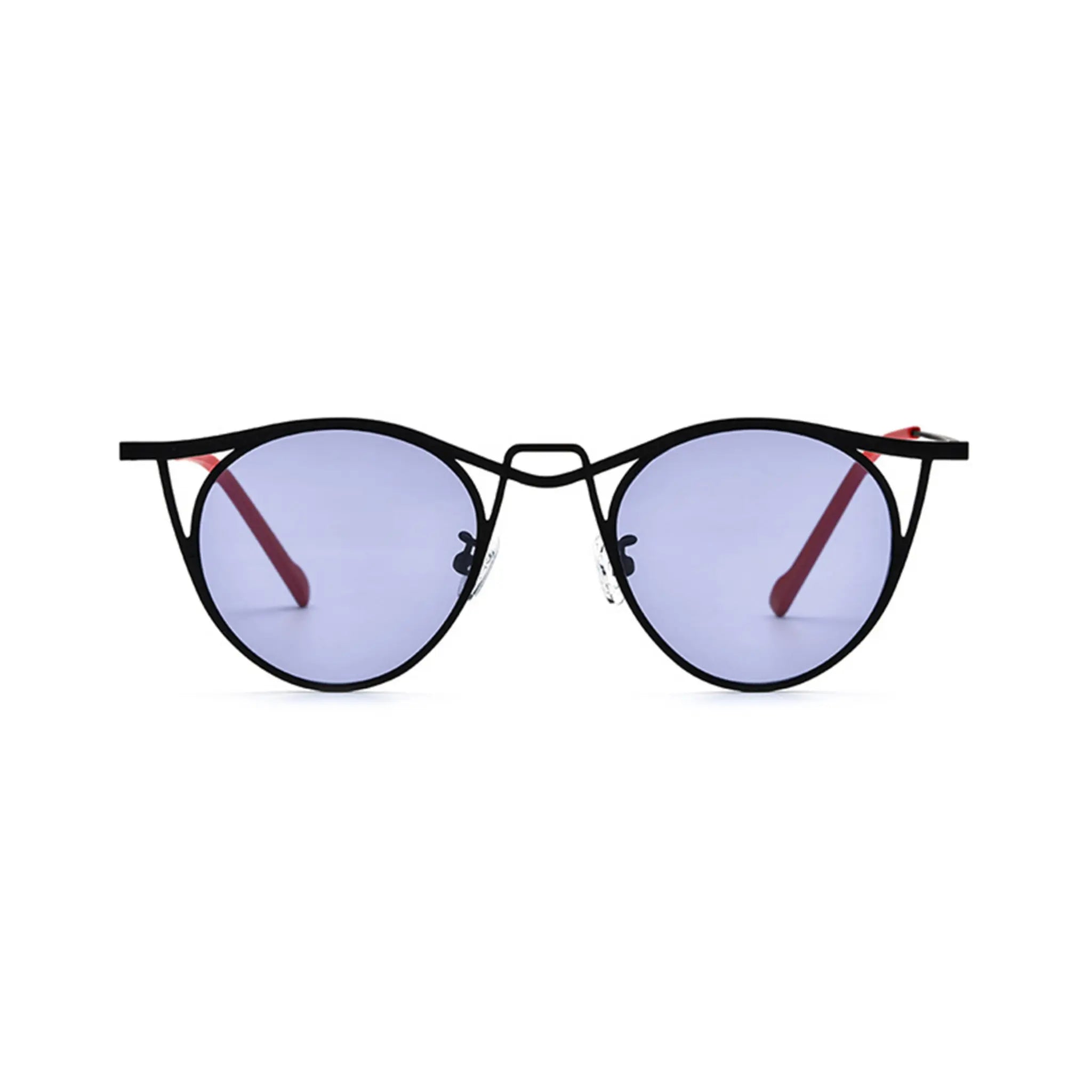 Betty’s Retro Shades Gigi sunglasses in black with purple lenses