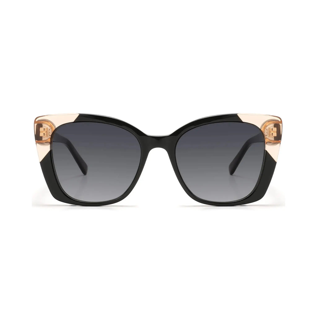 Betty’s Retro Shades Gloria sunglasses in marbled black with grey gradient lenses