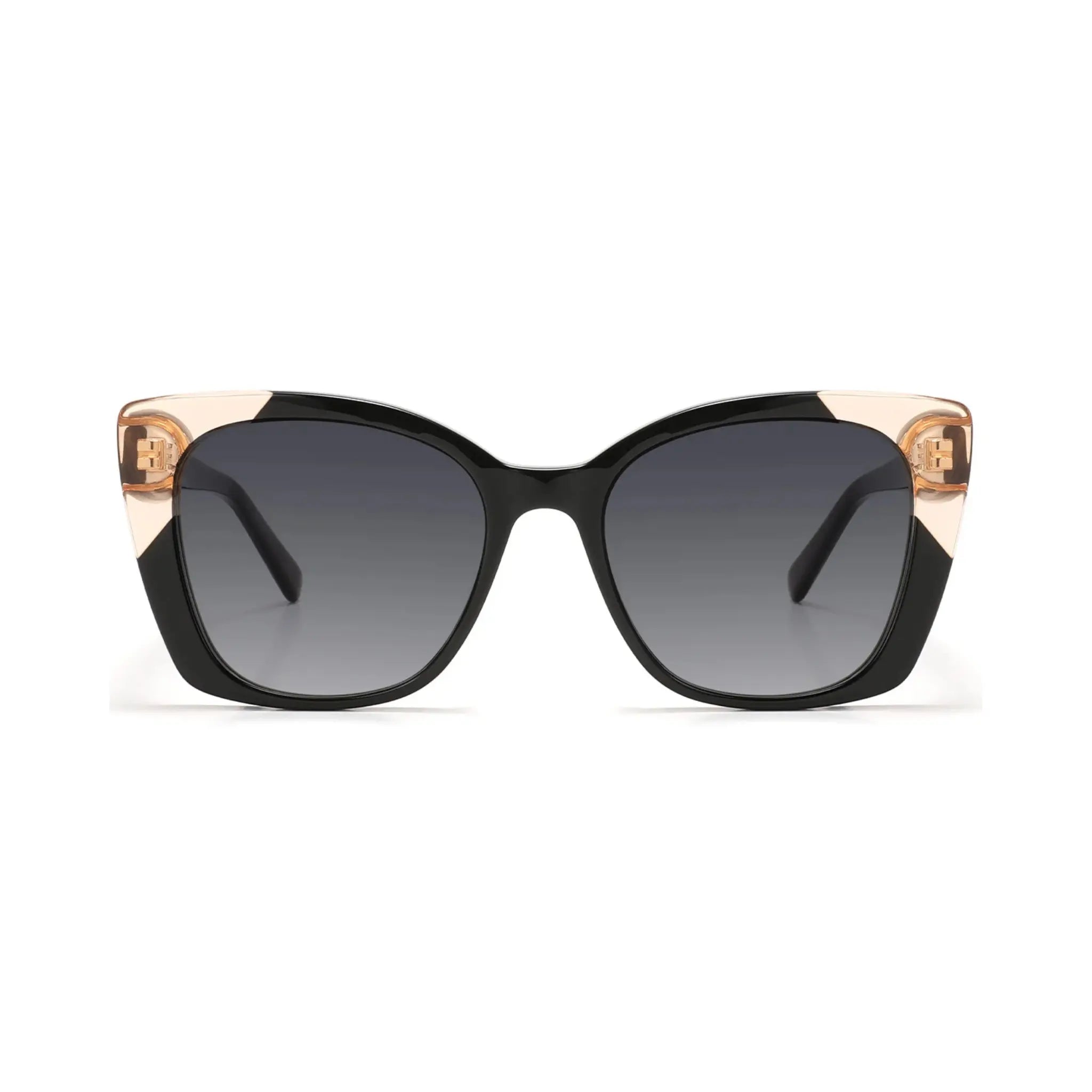 Betty’s Retro Shades Gloria sunglasses in marbled black with grey gradient lenses