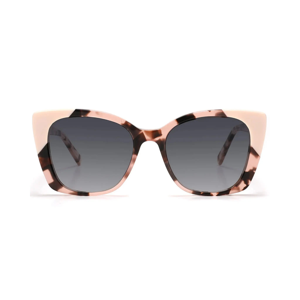 Betty’s Retro Shades Gloria sunglasses in marbled pink with grey gradient lenses