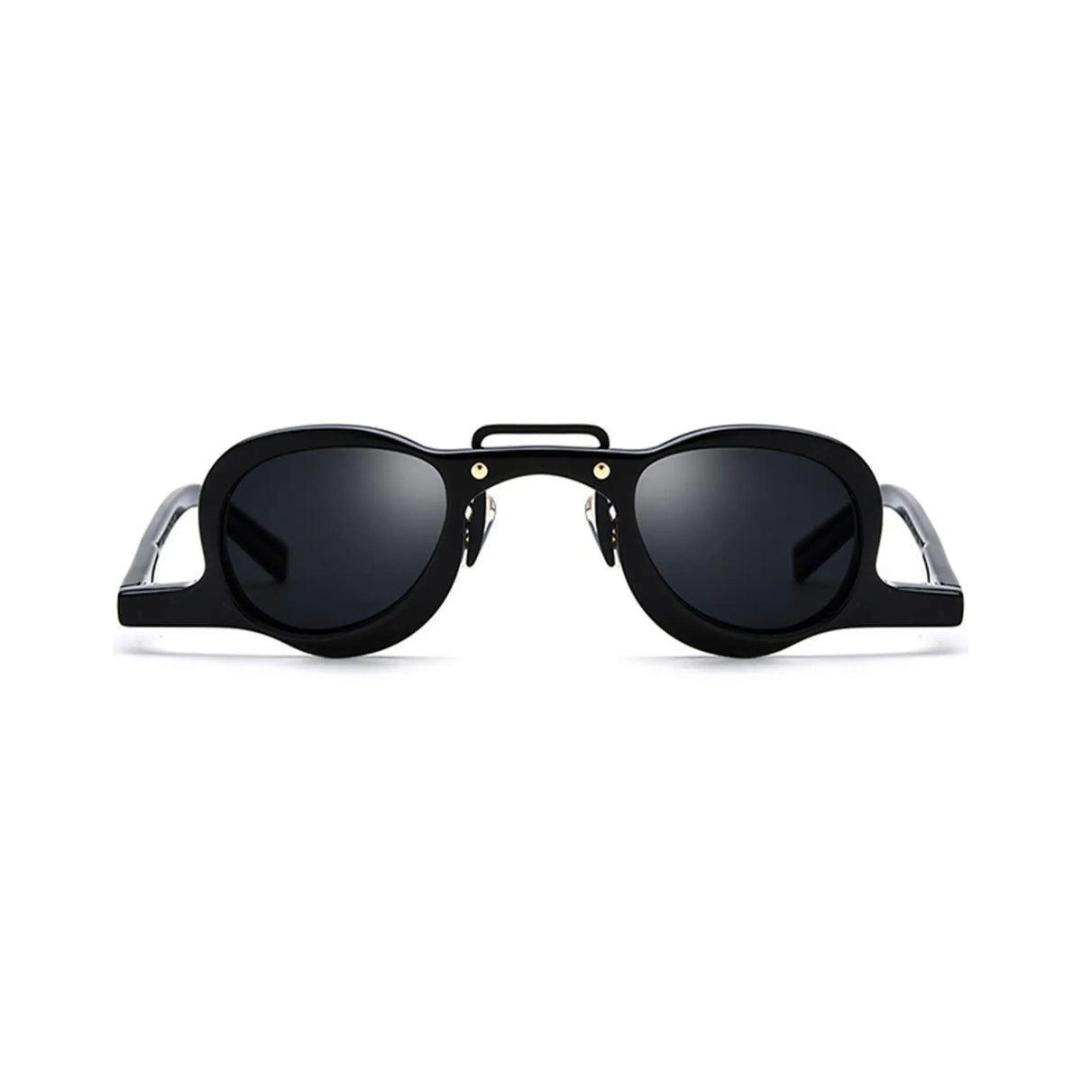 Betty’s Retro Shades Inez sunglasses in black with dark grey lenses