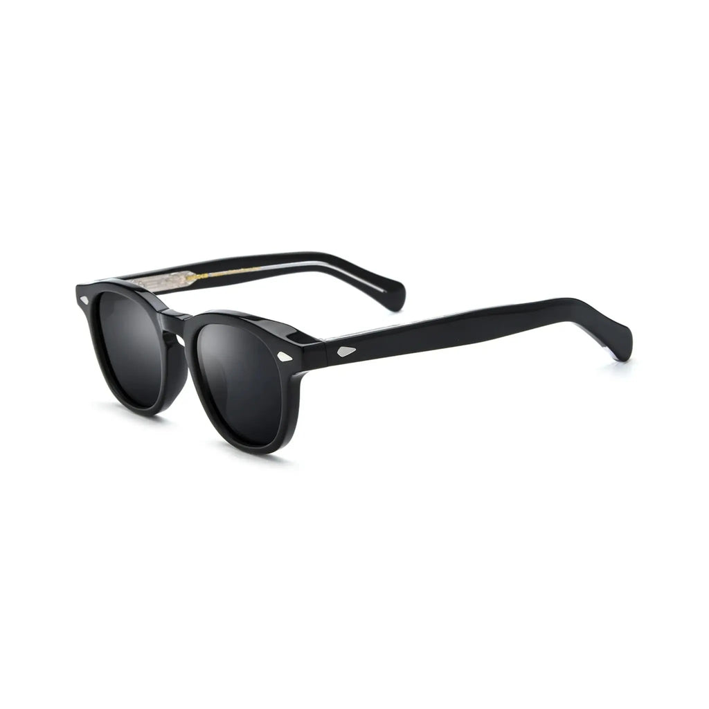 Betty’s Retro Shades Iris sunglasses in black with dark grey lenses