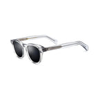 Betty’s Retro Shades Iris sunglasses in clear grey with dark grey lenses