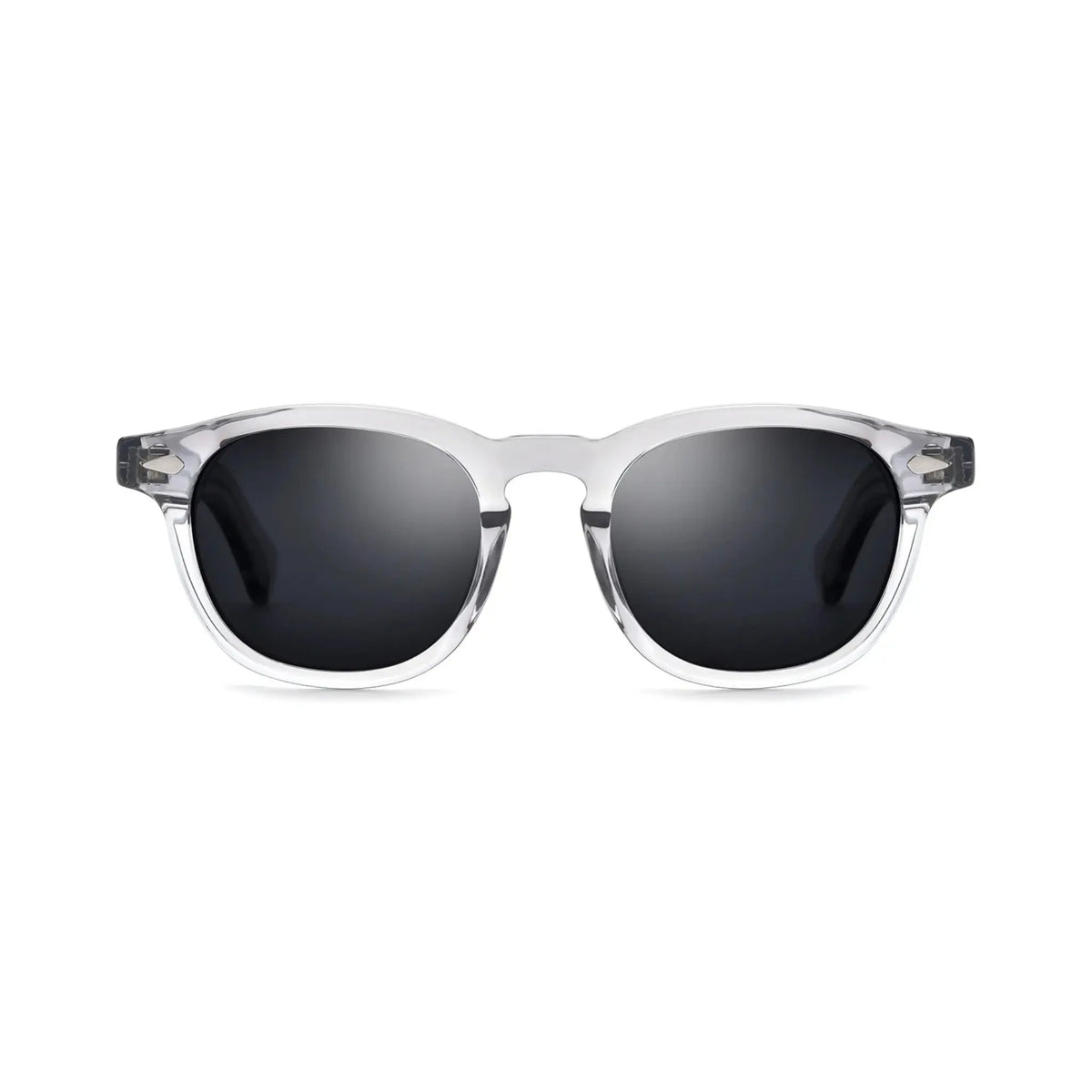 Betty’s Retro Shades Iris sunglasses in clear grey with dark grey lenses