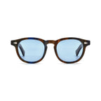 Betty’s Retro Shades Iris sunglasses in marbled brown with blue lenses