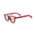 Betty’s Retro Shades Iris sunglasses in marbled red with rose lenses