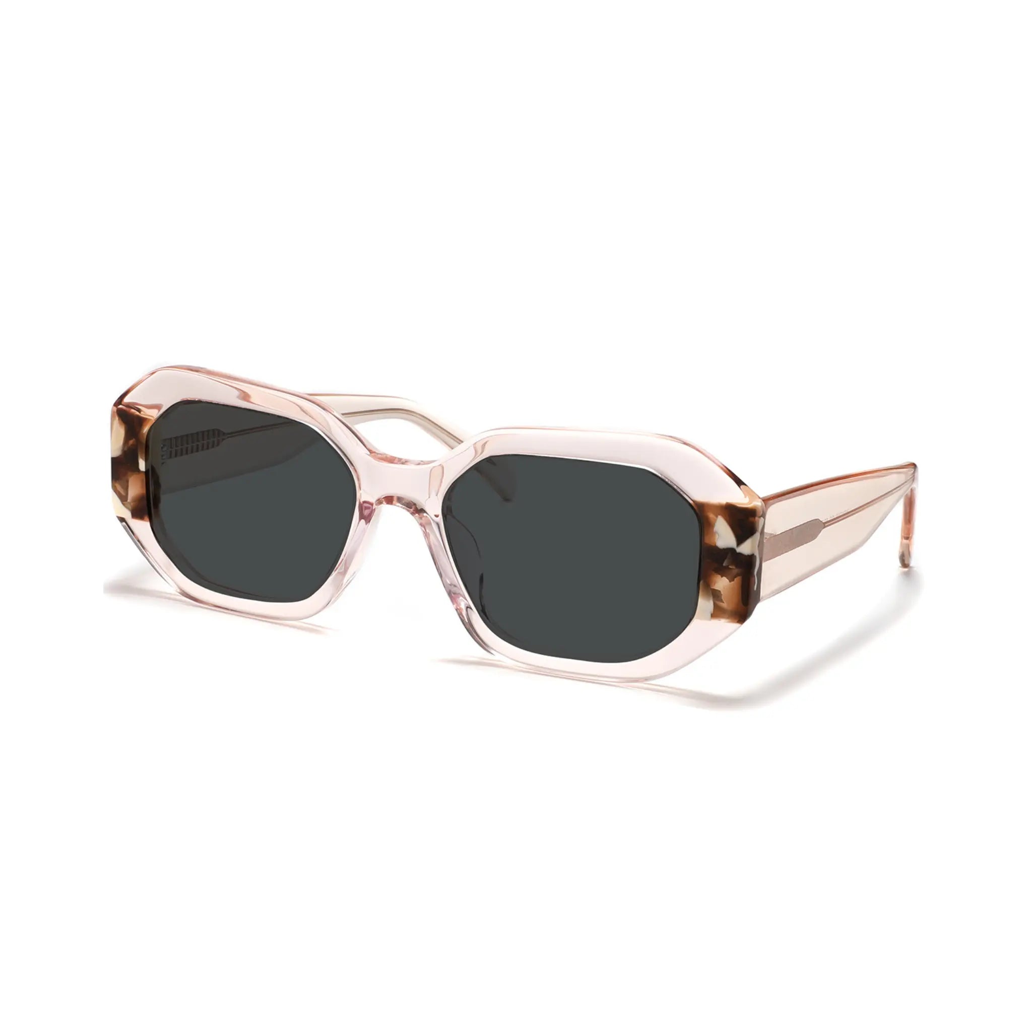 Betty’s Retro Shades Ivy sunglasses in marbled pink with dark grey lenses