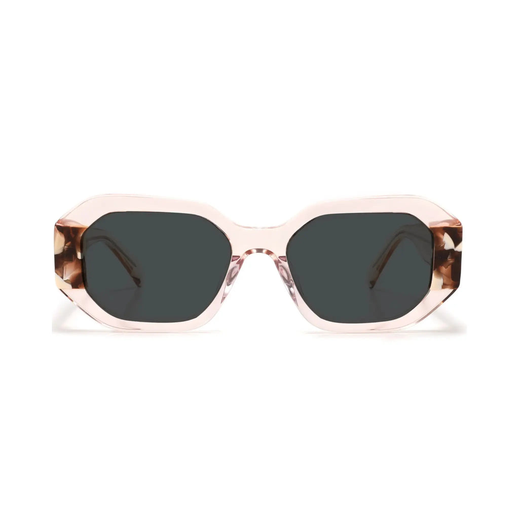 Betty’s Retro Shades Ivy sunglasses in marbled pink with dark grey lenses