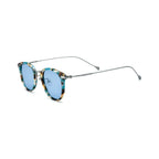 Betty’s Retro Shades Jean sunglasses in marbled brown with blue lenses