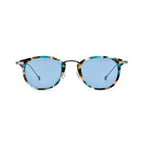 Betty’s Retro Shades Jean sunglasses in marbled brown with blue lenses