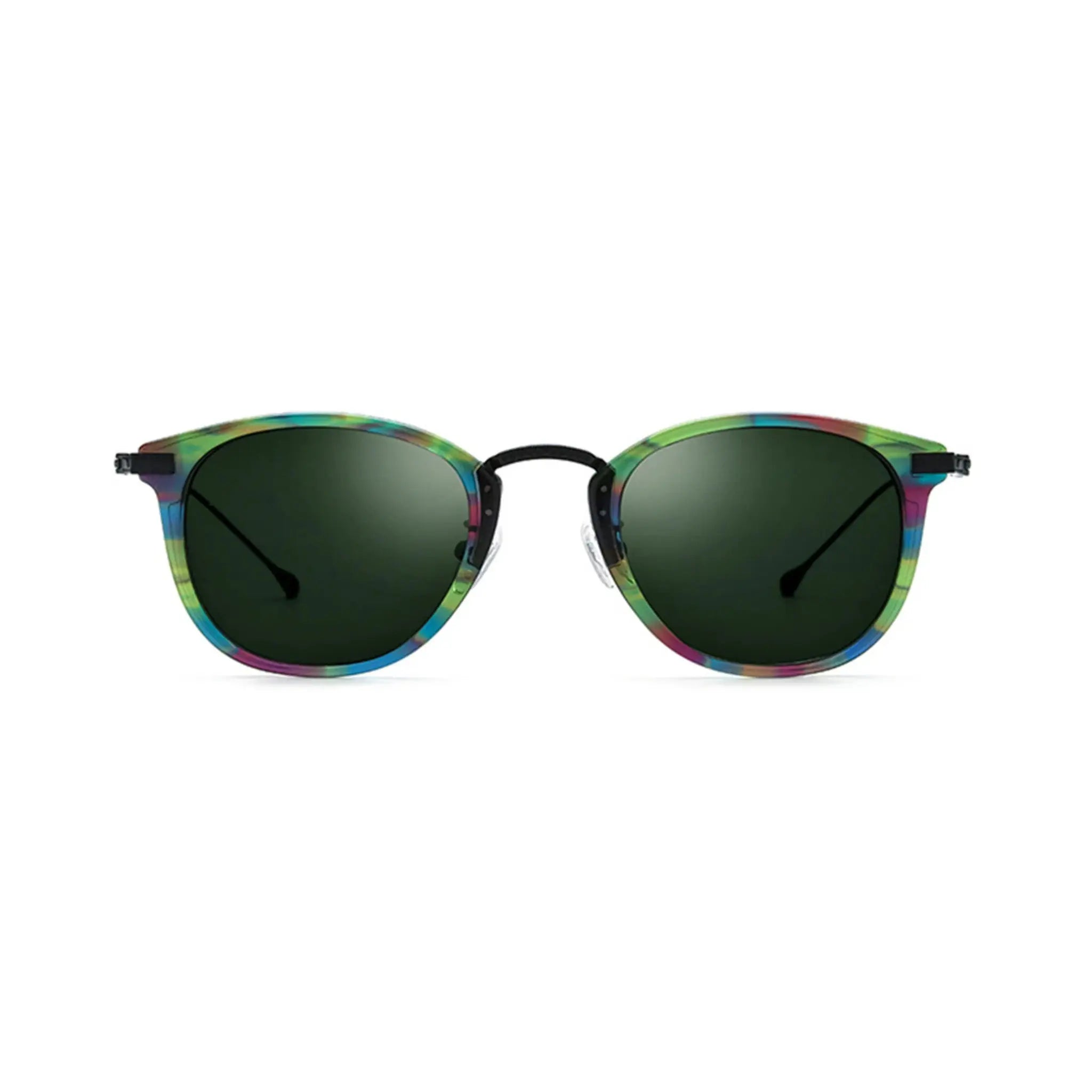 Betty’s Retro Shades Jean sunglasses in marbled green with dark green lenses