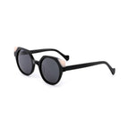 Betty’s Retro Shades Joyce sunglasses in marbled black with dark grey lenses