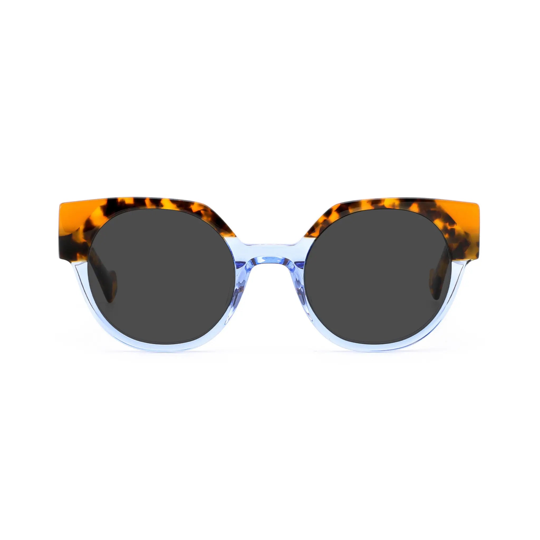 Betty’s Retro Shades Joyce sunglasses in marbled blue with dark grey lenses