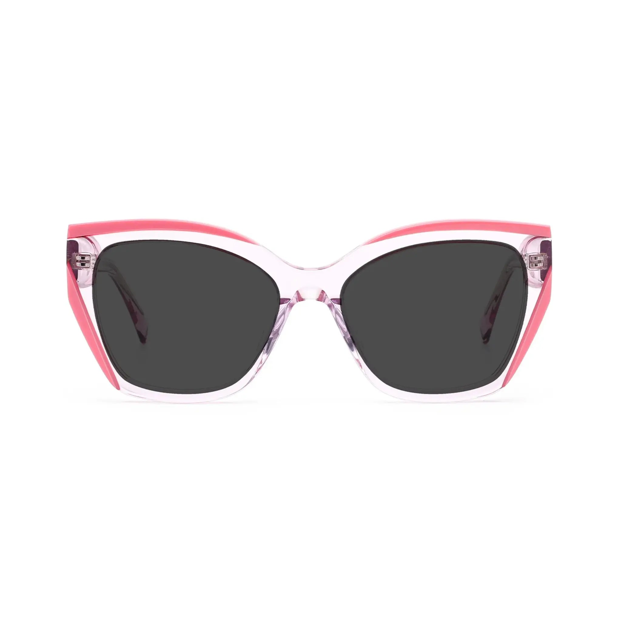 Betty’s Retro Shades Kitty sunglasses in marbled pink with dark grey lenses
