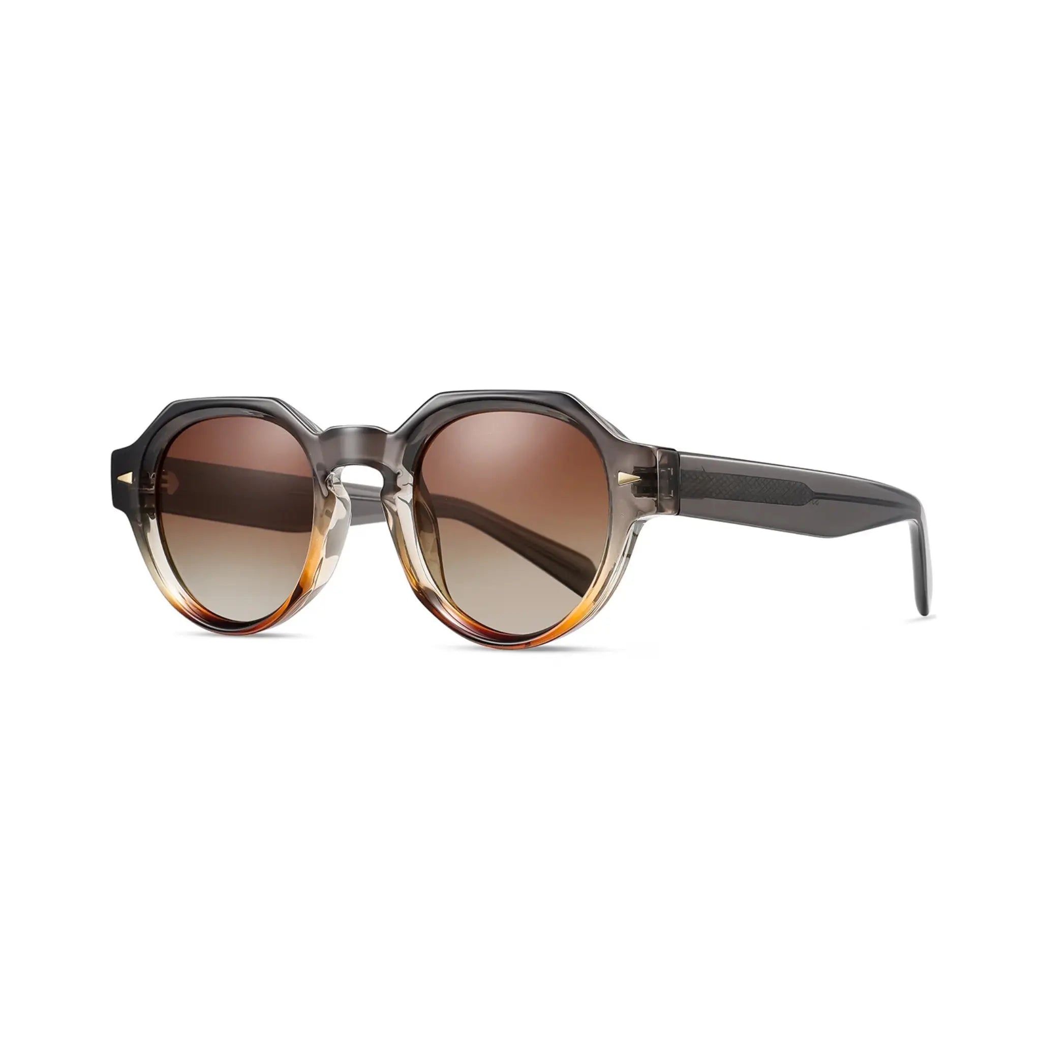 Betty’s Retro Shades Madge sunglasses in grey gradient with amber gradient lenses