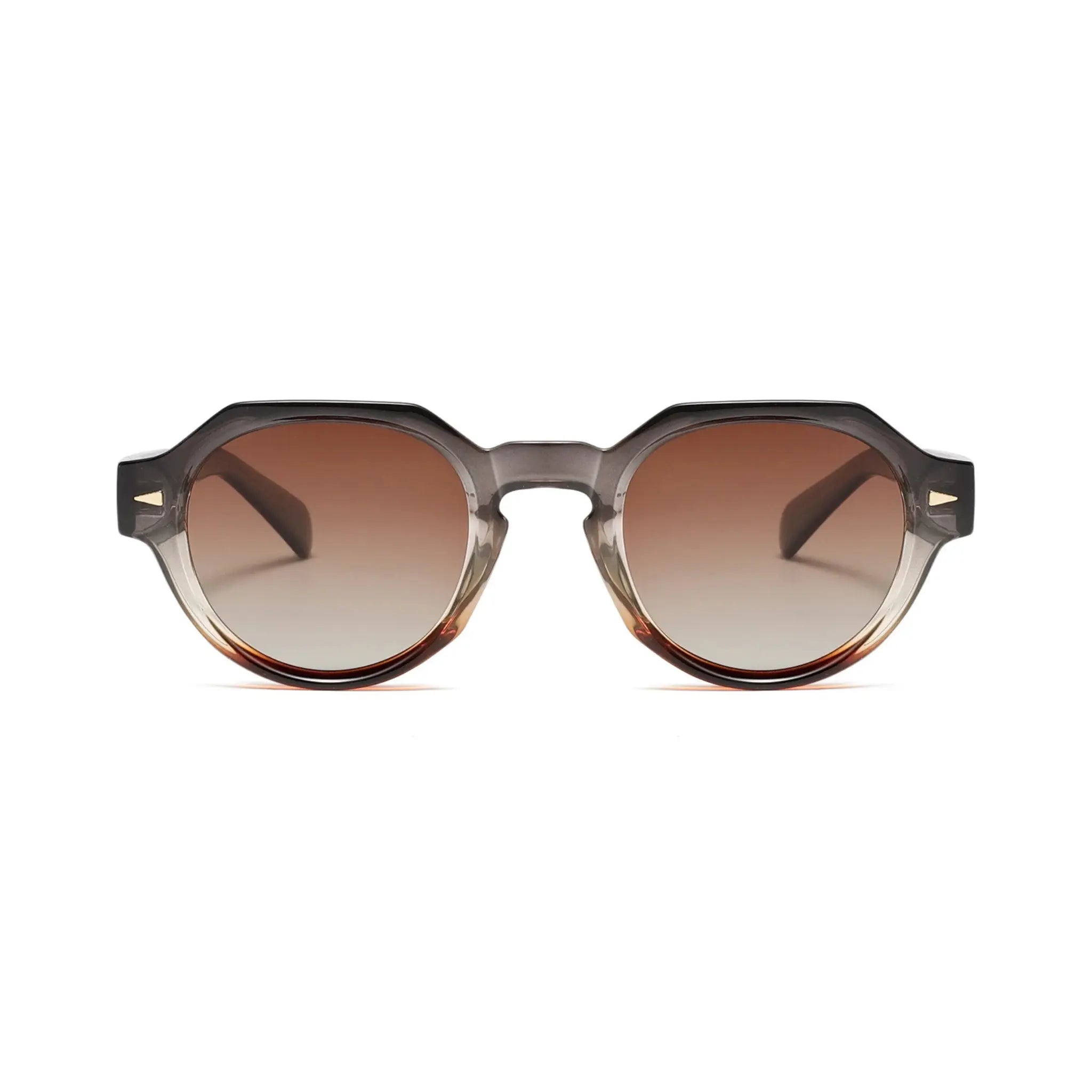 Betty’s Retro Shades Madge sunglasses in grey gradient with amber gradient lenses