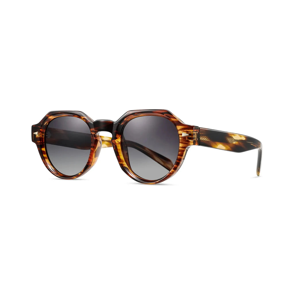 Betty’s Retro Shades Madge sunglasses in marbled brown with grey gradient lenses