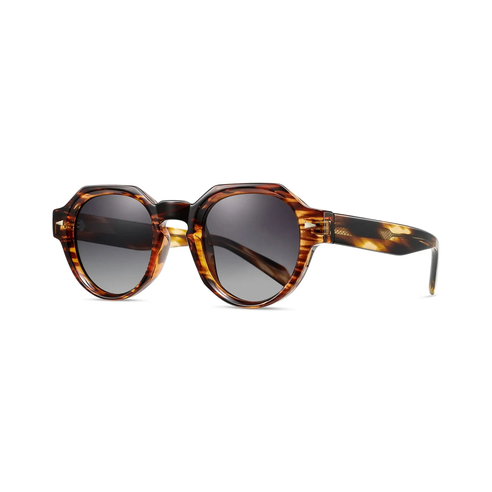 Betty’s Retro Shades Madge sunglasses in marbled brown with grey gradient lenses