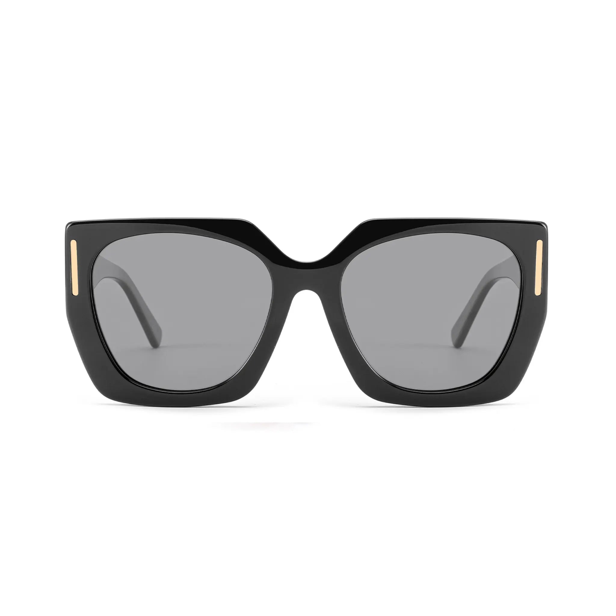 Betty’s Retro Shades Magnolia sunglasses in black with dark grey lenses