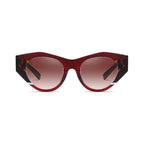 Betty’s Retro Shades Marilyn sunglasses in marbled brown with amber gradient lenses