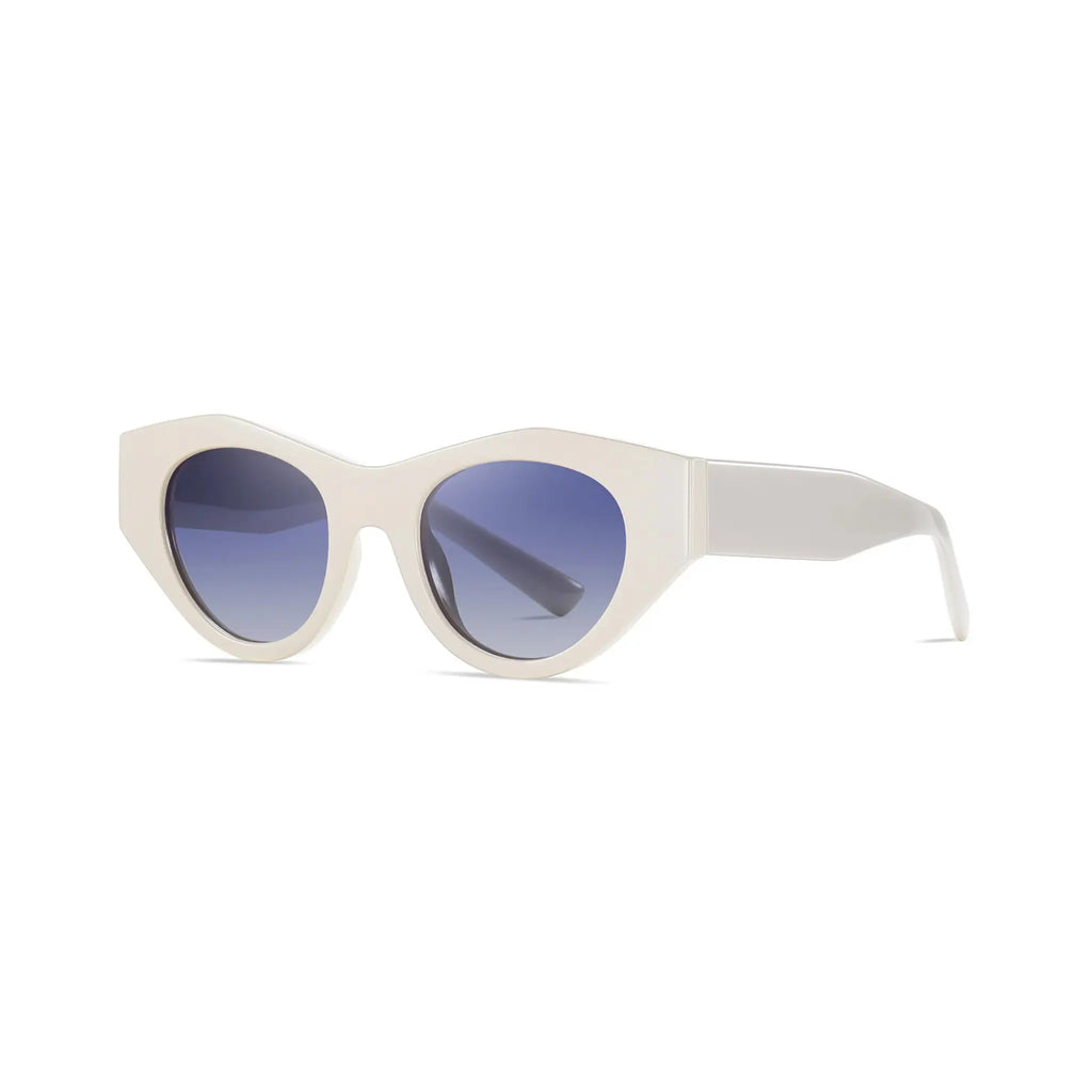 Betty’s Retro Shades Marilyn sunglasses in white with grey gradient lenses