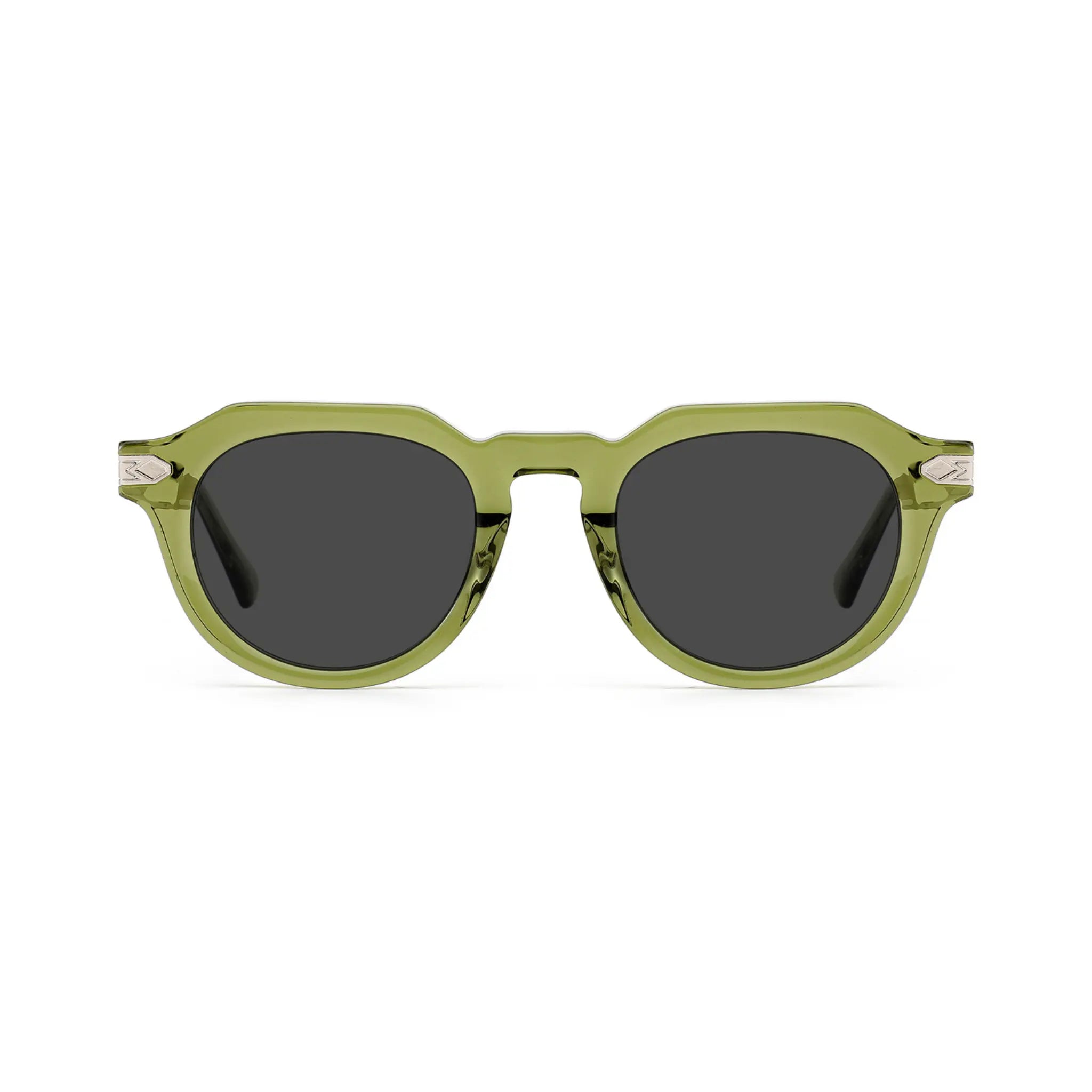 Betty’s Retro Shades Mitzi sunglasses in clear green with dark grey lenses