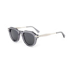 Betty’s Retro Shades Mitzi sunglasses in clear grey with dark grey lenses