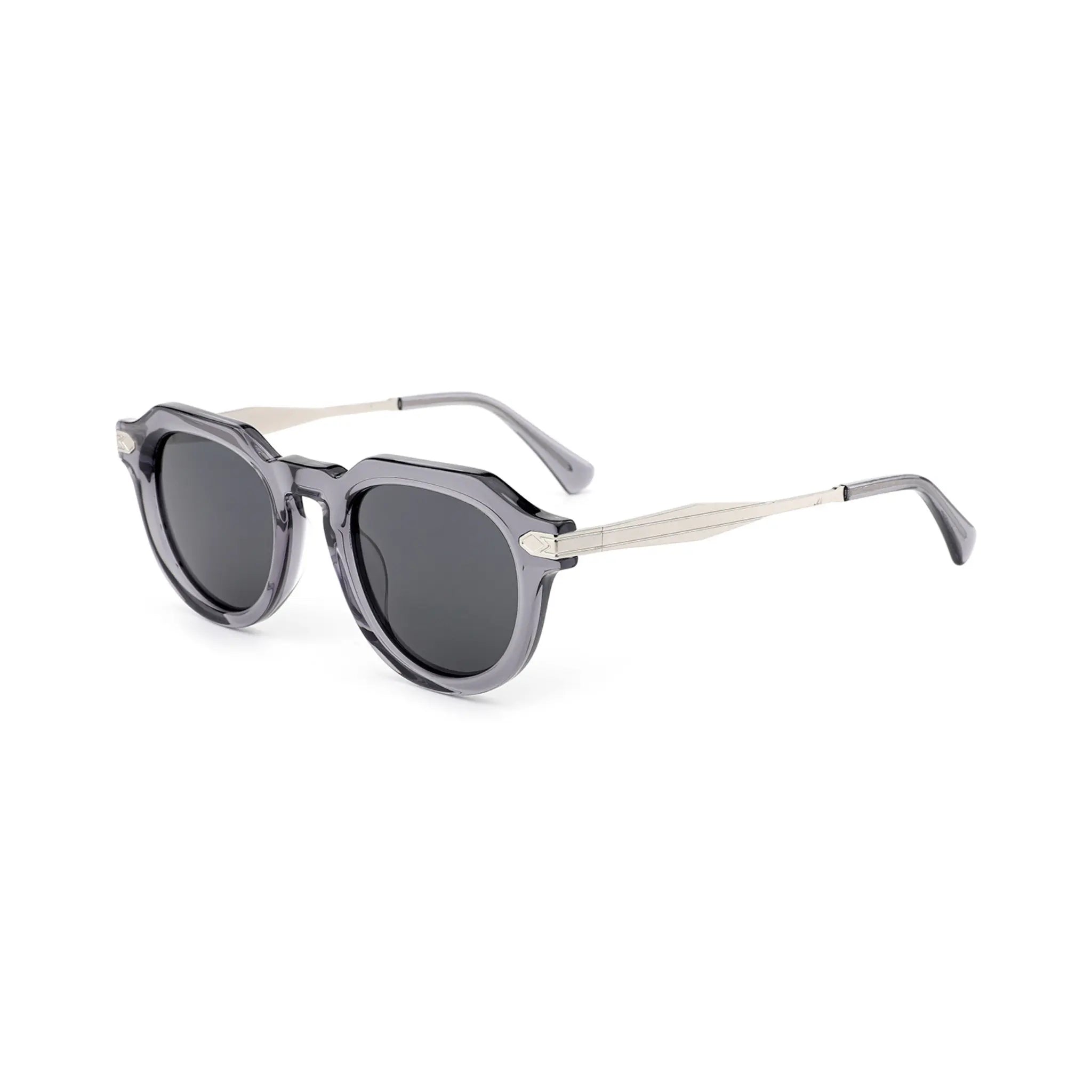 Betty’s Retro Shades Mitzi sunglasses in clear grey with dark grey lenses