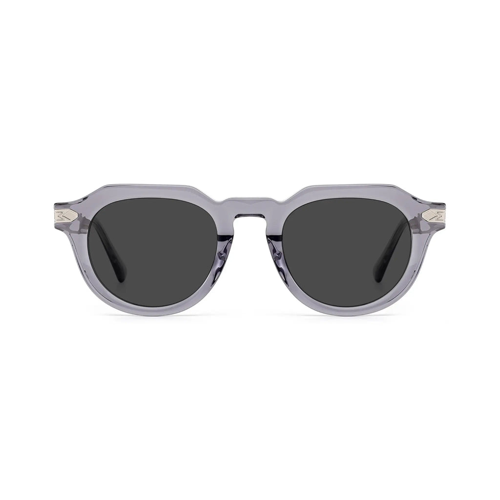 Betty’s Retro Shades Mitzi sunglasses in clear grey with dark grey lenses