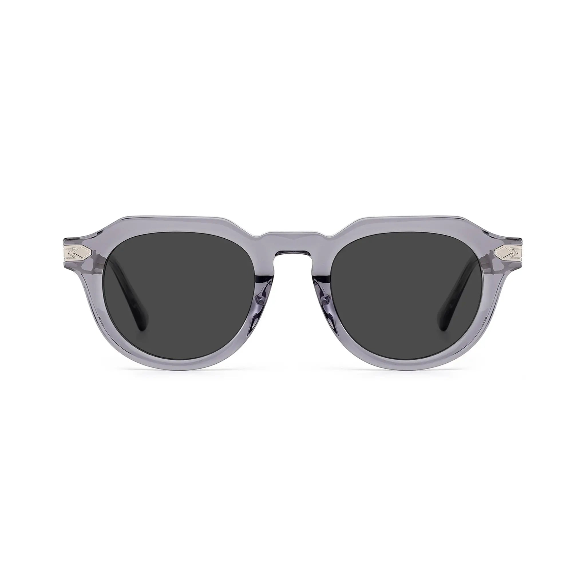 Betty’s Retro Shades Mitzi sunglasses in clear grey with dark grey lenses