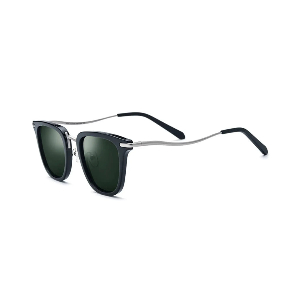 Betty’s Retro Shades Mona sunglasses in black with dark green lenses