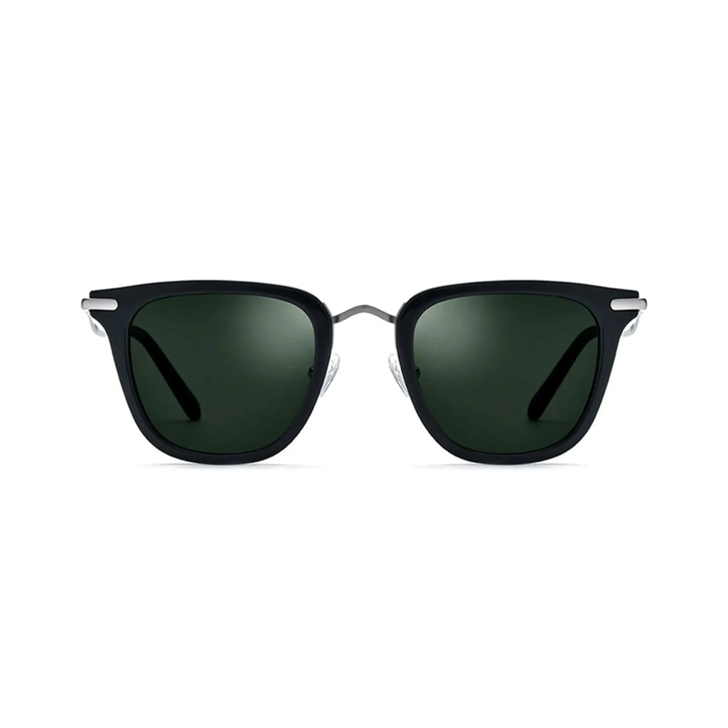Betty’s Retro Shades Mona sunglasses in black with dark green lenses