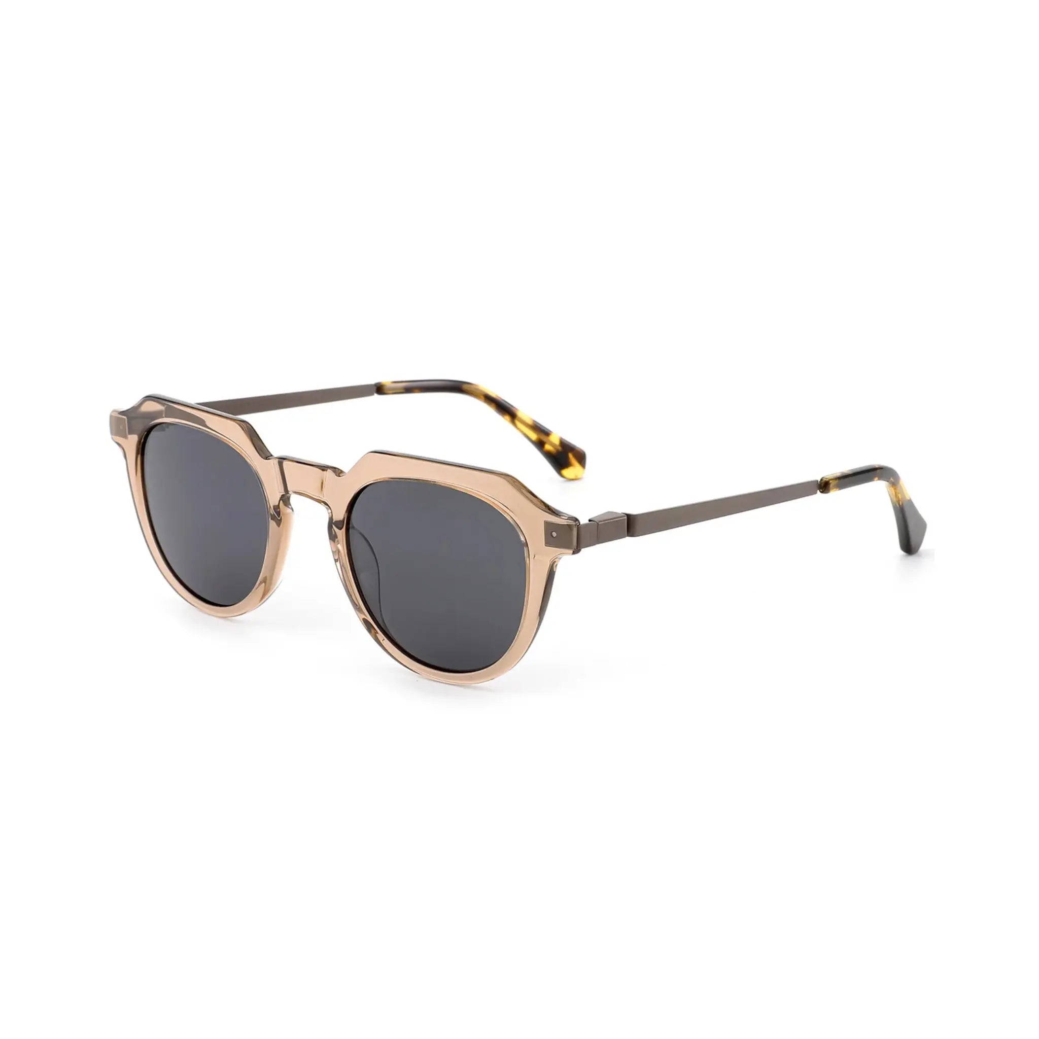 Betty’s Retro Shades Opal sunglasses in amber with dark grey lenses