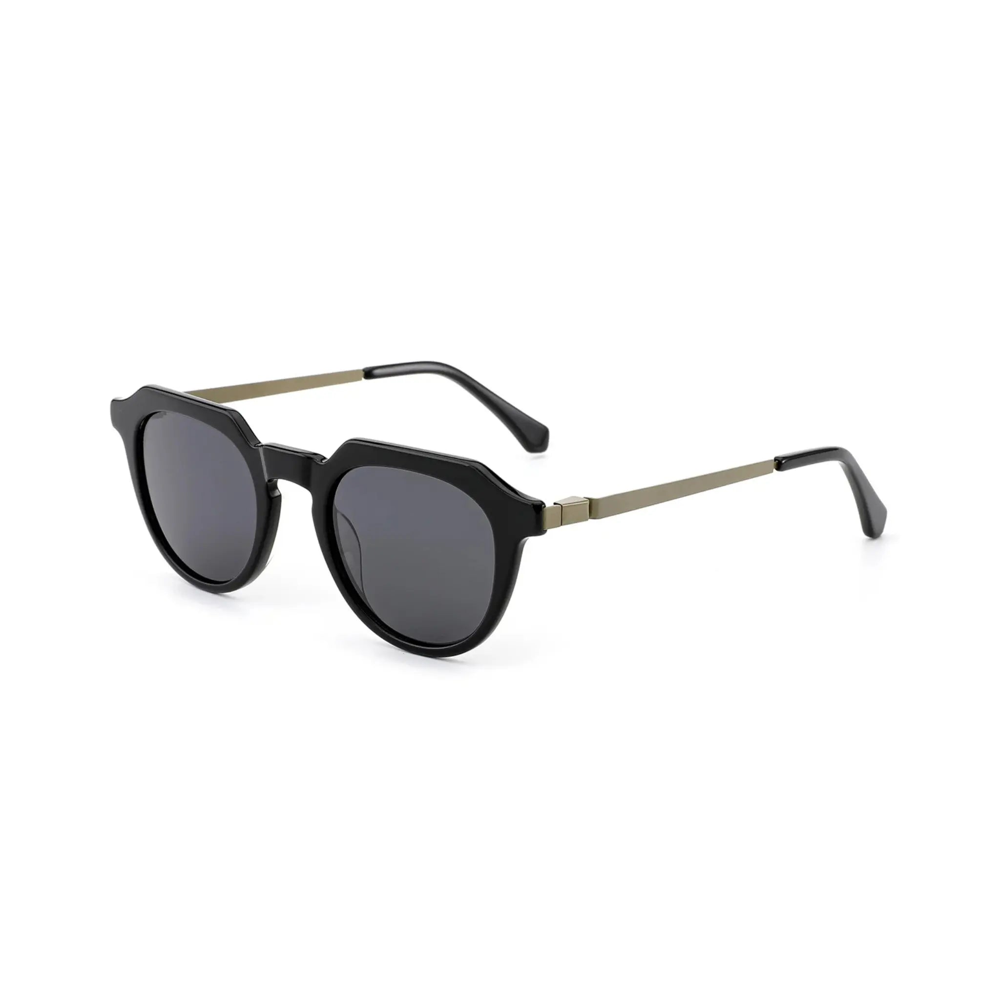 Betty’s Retro Shades Opal sunglasses in black with dark grey lenses