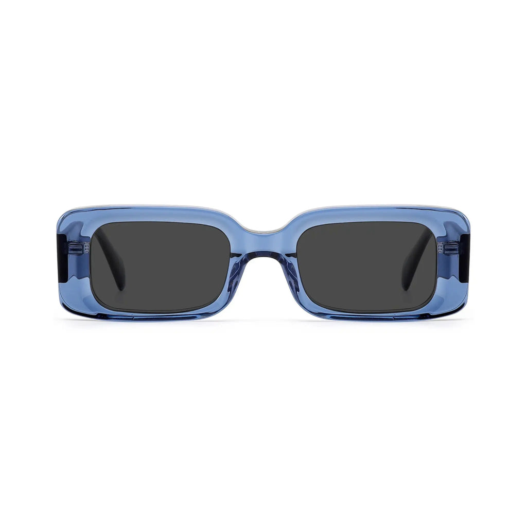 Betty’s Retro Shades Penelope sunglasses in clear blue with dark grey lenses