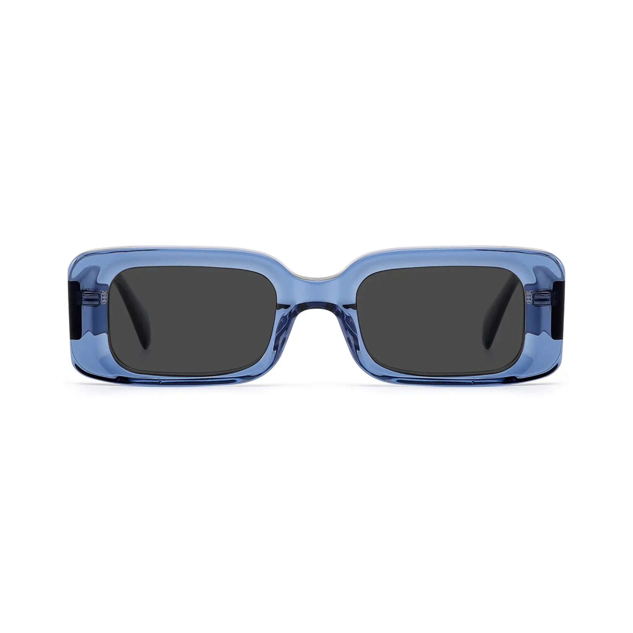 Betty’s Retro Shades Penelope sunglasses in clear blue with dark grey lenses