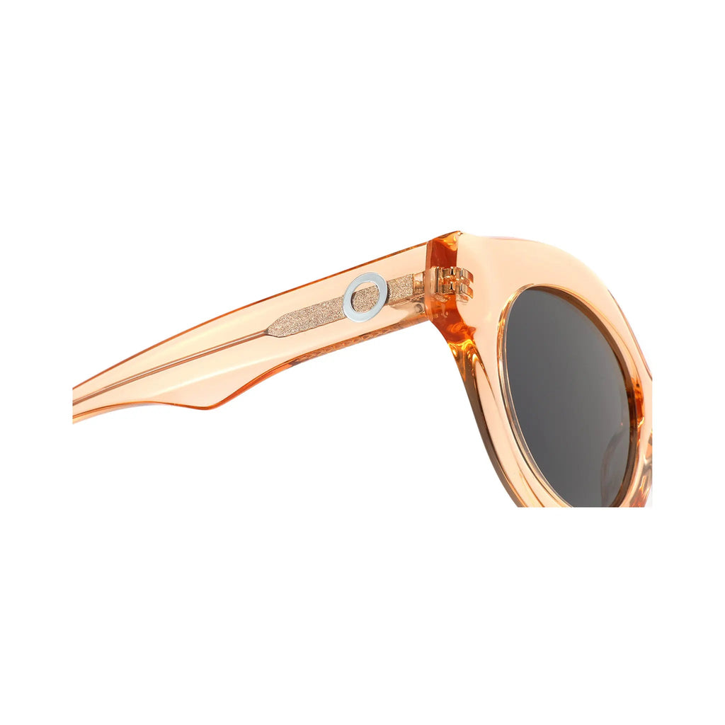Betty’s Retro Shades Posey sunglasses in amber with dark grey lenses