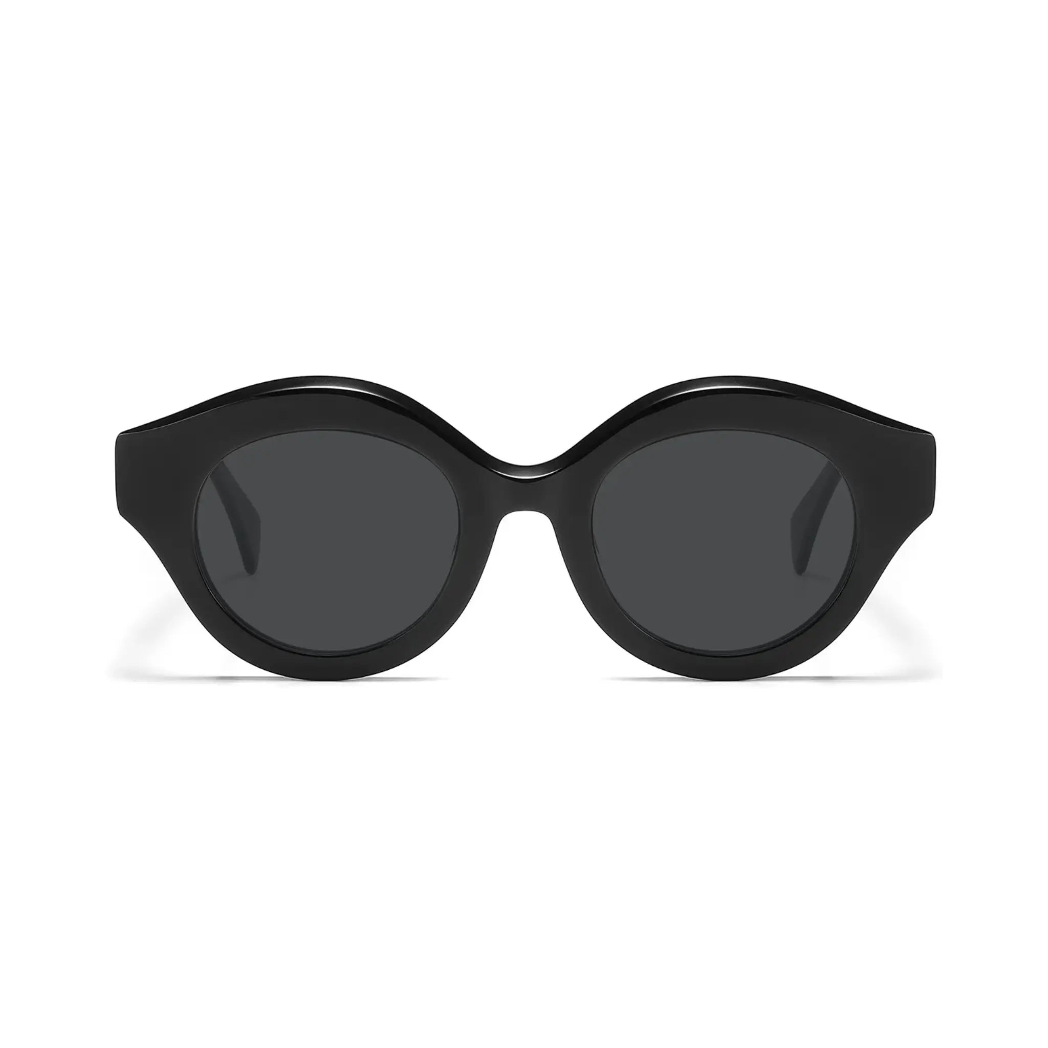 Betty’s Retro Shades Posey sunglasses in black with dark grey lenses