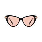 Betty’s Retro Shades Priscilla sunglasses in black with rose lenses