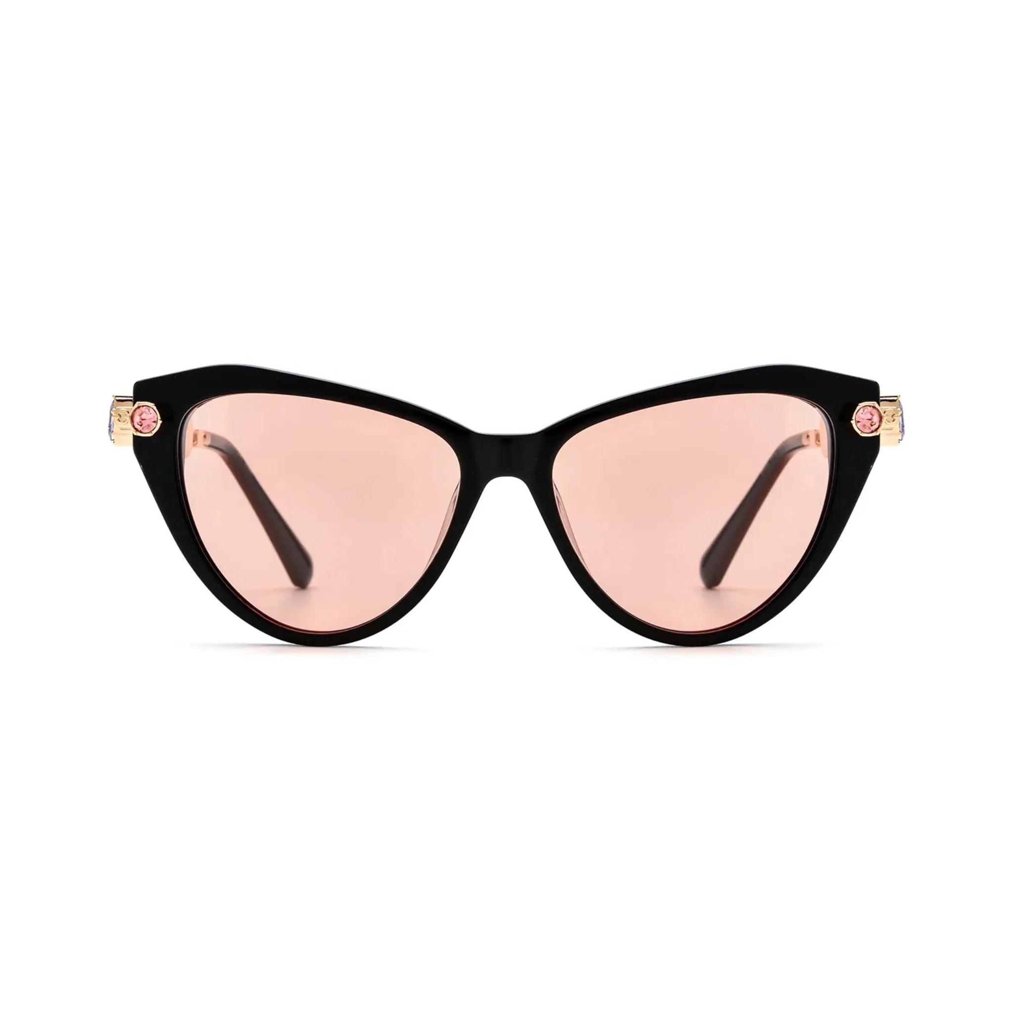 Betty’s Retro Shades Priscilla sunglasses in black with rose lenses