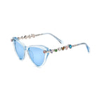 Betty’s Retro Shades Priscilla sunglasses in clear blue with blue lenses