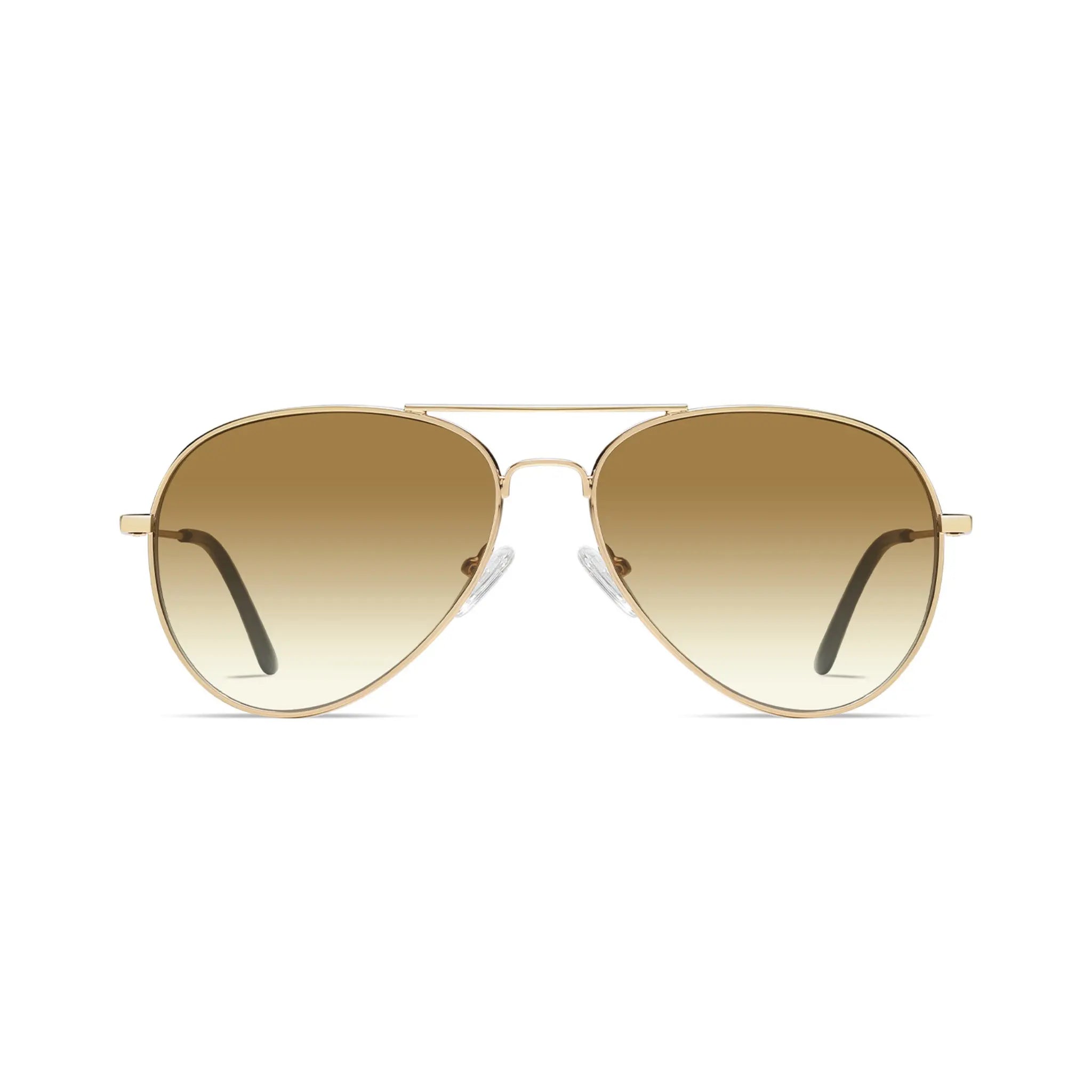 Betty’s Retro Shades Renee sunglasses in gold with amber gradient lenses