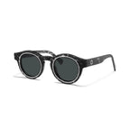 Betty’s Retro Shades Rita sunglasses in marbled black with dark grey lenses