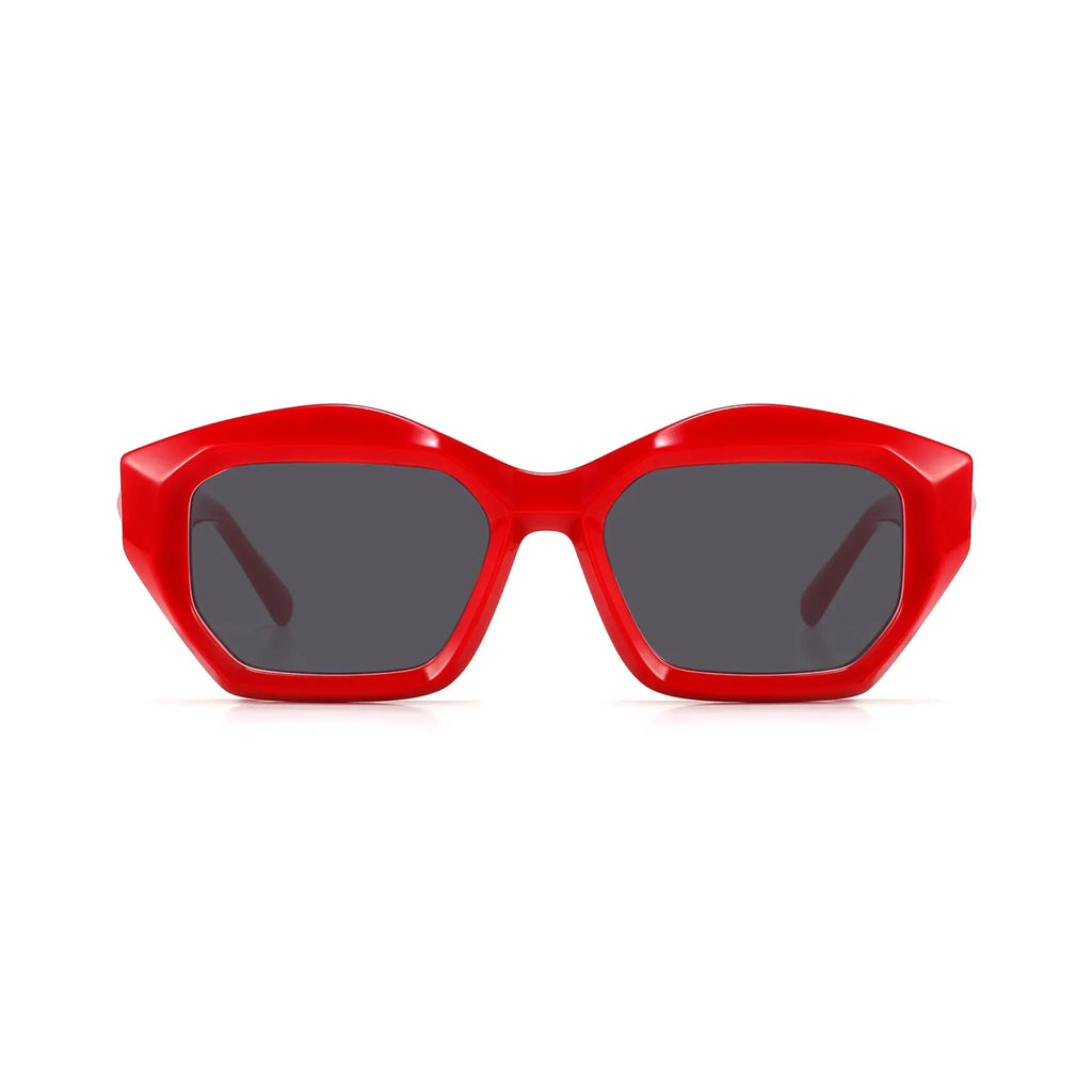Betty’s Retro Shades Roxie sunglasses in red with dark grey lenses