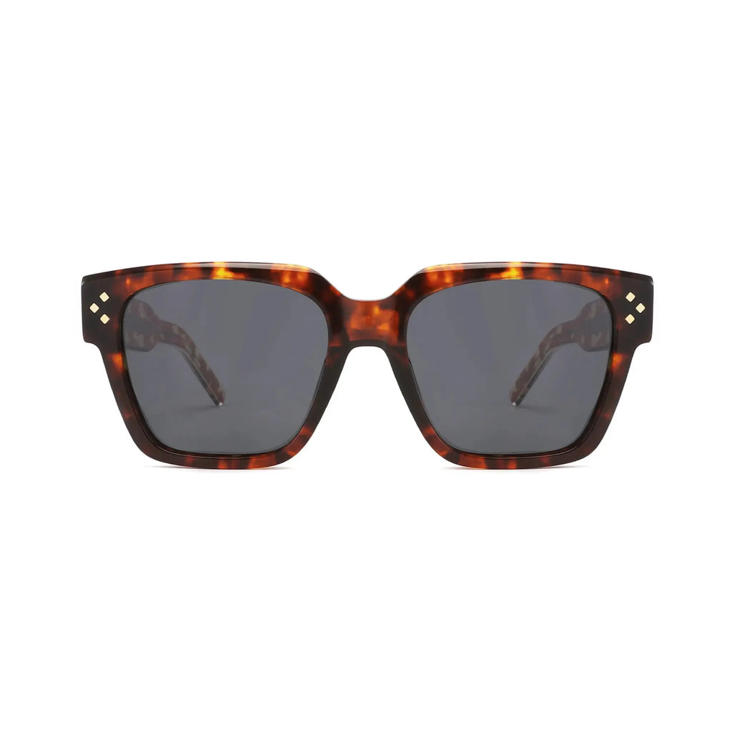 Betty’s Retro Shades Ruby sunglasses in tortoiseshell with dark grey lenses