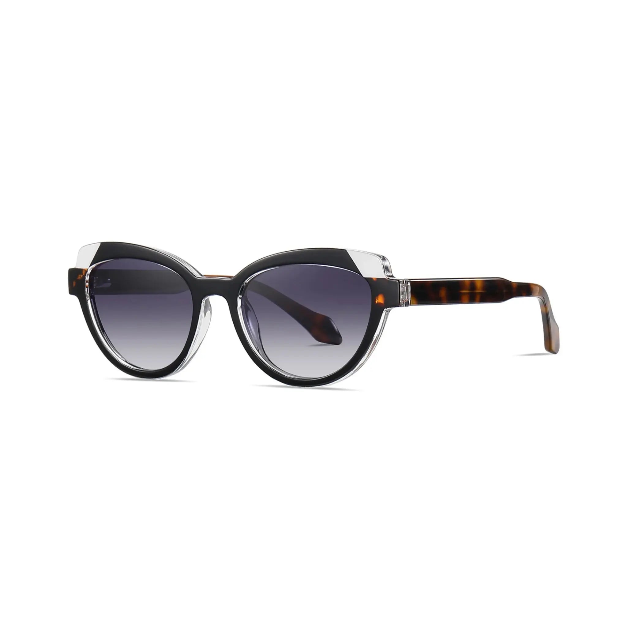 Betty’s Retro Shades Sylvia sunglasses in marbled black with grey gradient lenses
