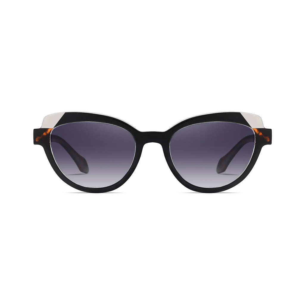 Betty’s Retro Shades Sylvia sunglasses in marbled black with grey gradient lenses