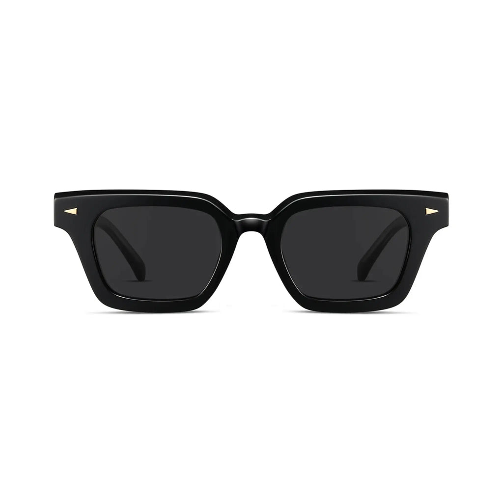 Betty’s Retro Shades Tessa sunglasses in black with dark grey lenses